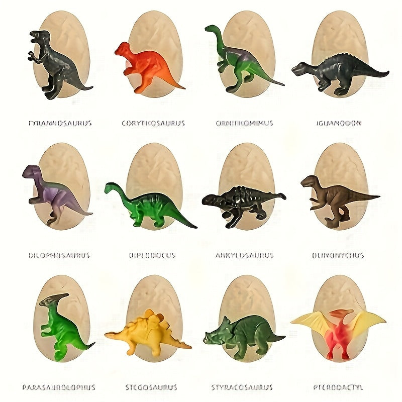 12pcs dinosaur egg set mental development enhances