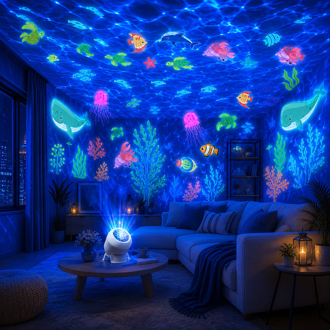 1 projection night light led decorative