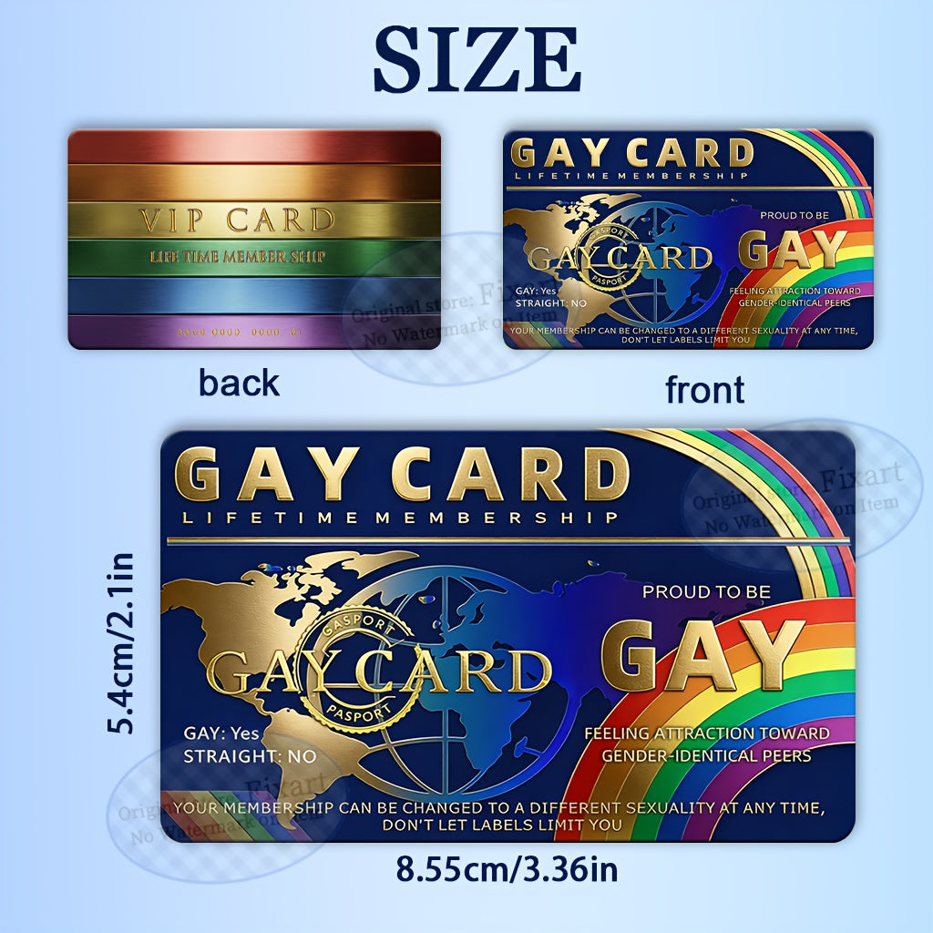 1 3pcs pride membership card