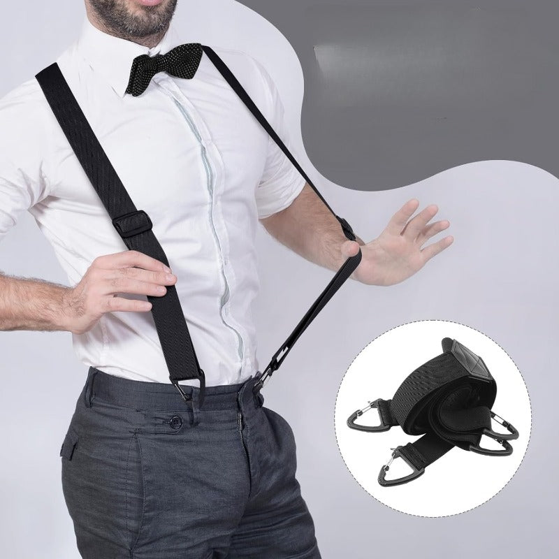 2pcs invisible suspenders men women 1 5 inch elastic