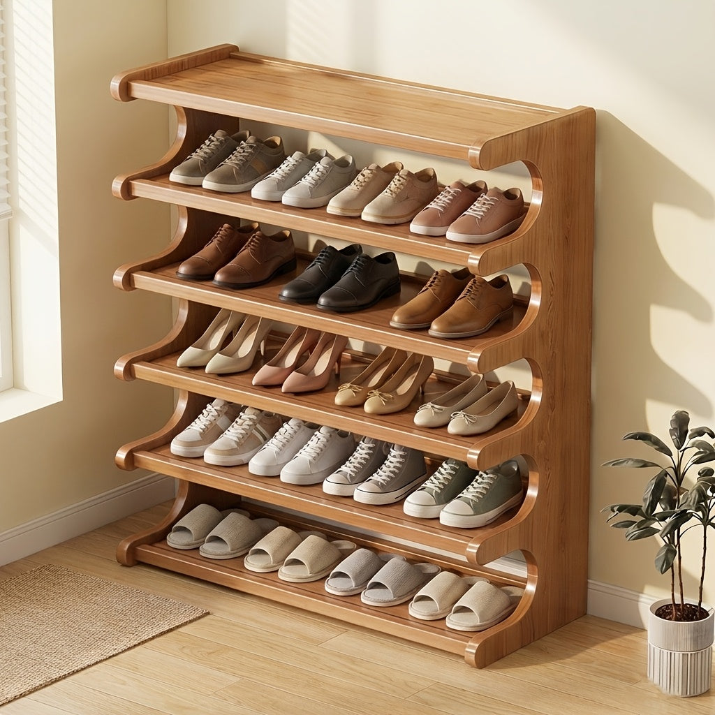 bamboo shoe rack space saving shoe rack