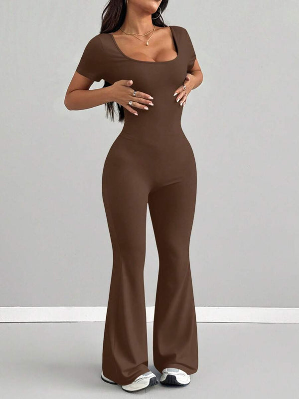 womens jumpsuit fit neck casual fashionable