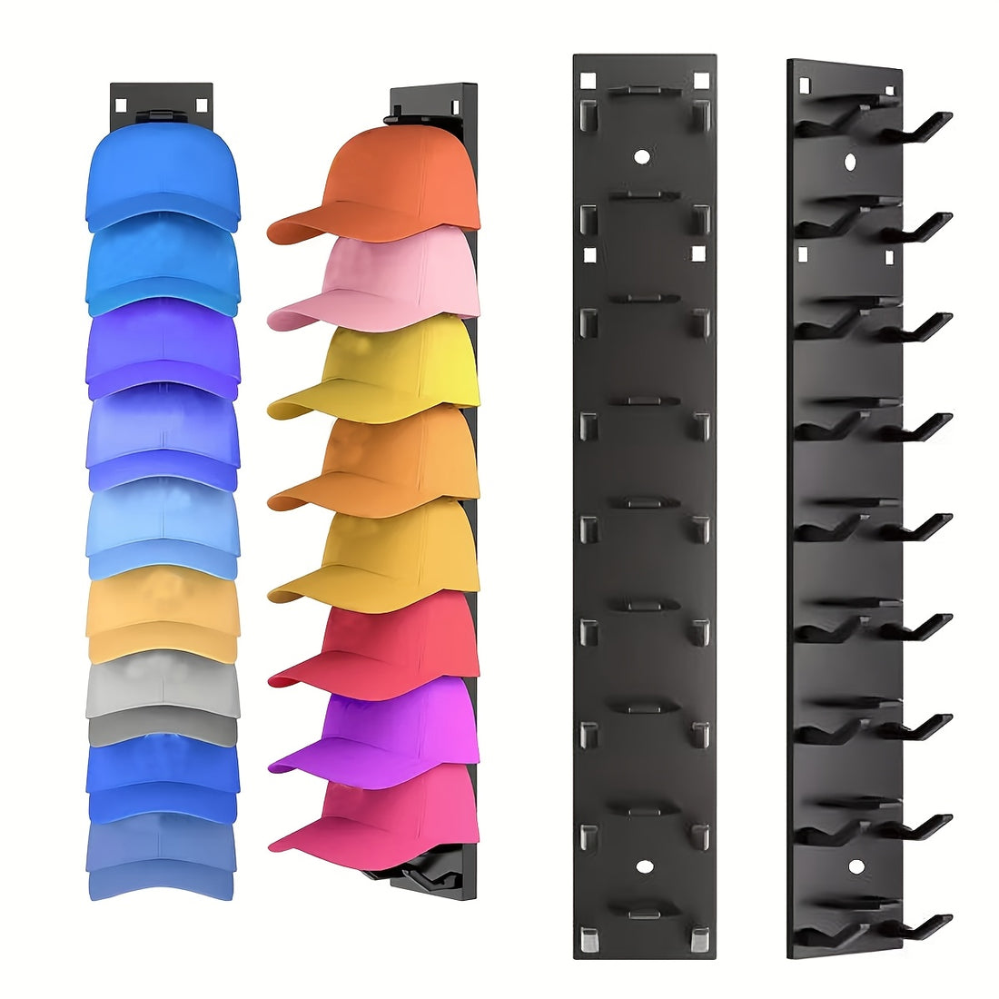 1 4pcs wall mounted hat rack organizer strong multi