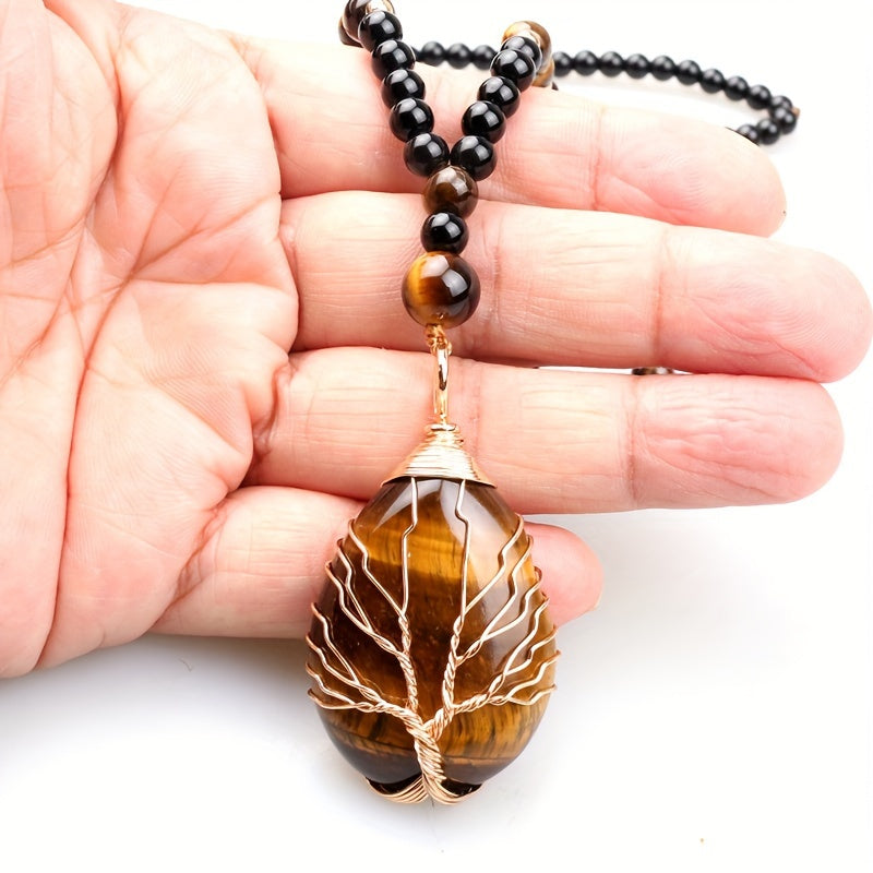 natural tigers necklace women men