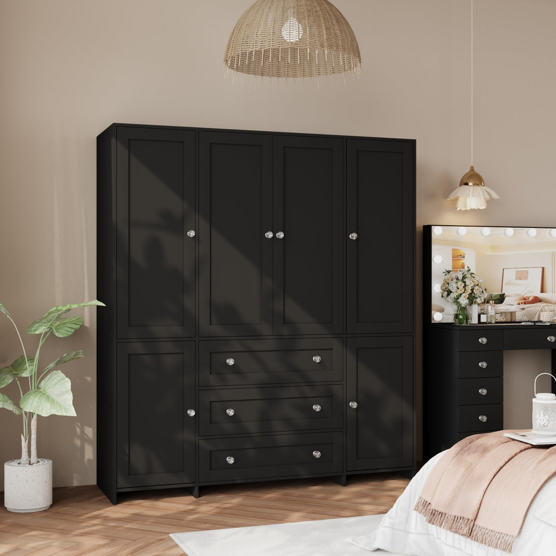 47 63 large modern wardrobe closet mirror door