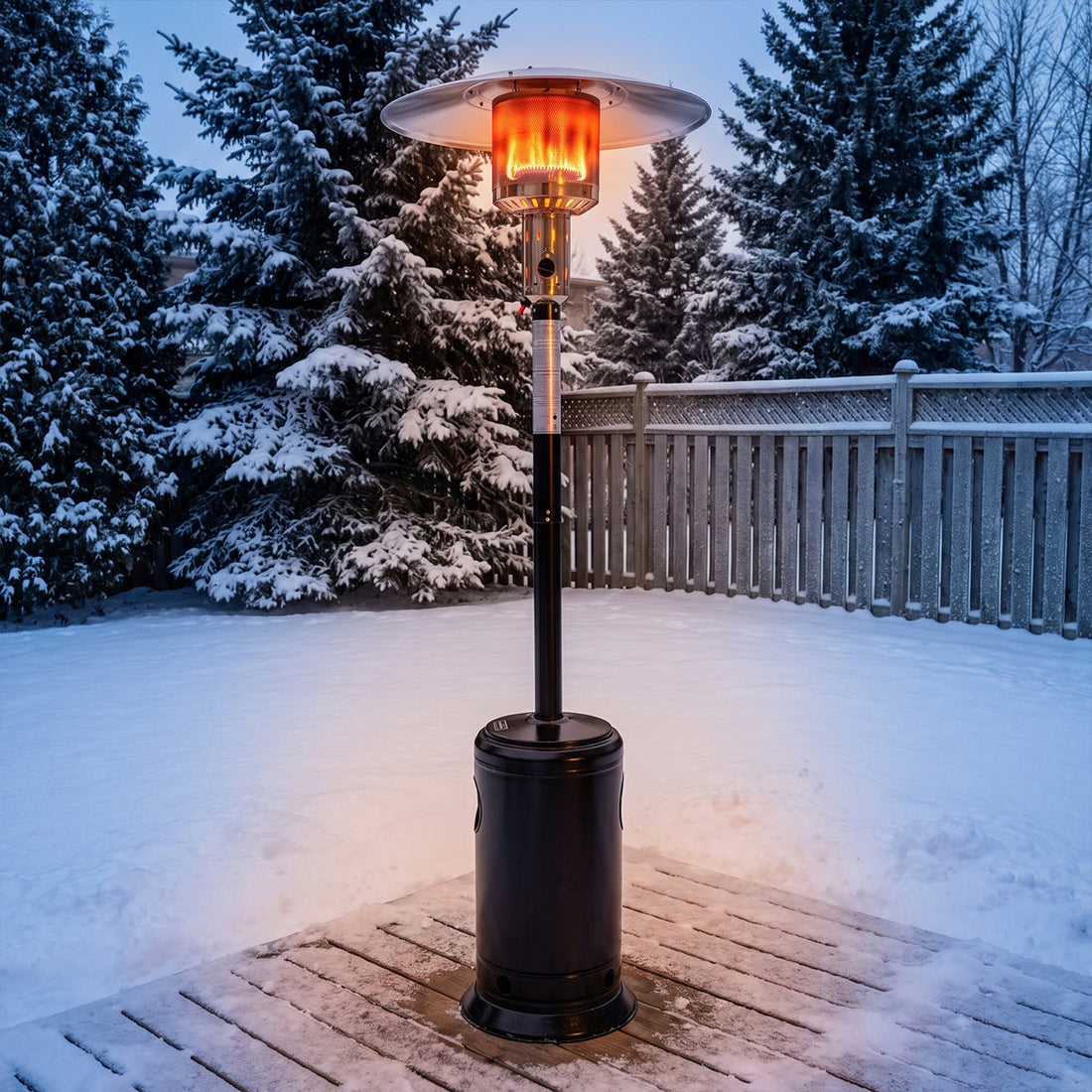 ¡¾Upgraded 2026¡¿ 88 inch Propane Patio Heater 47,000 BTU ¨C Stainless Steel Outdoor Standing Heater with Wheels, Fast Heating Gas Heater for Garden, Deck, Porch, Backyard, Commercial & Residential Use, with Anti-Tilt Safety Protection