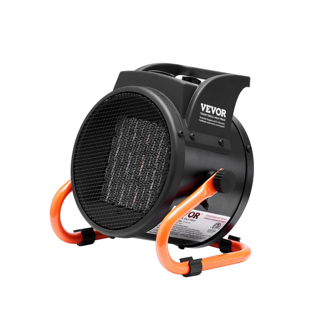 Greenhouse Heater With Thermostat, 1500W PTC Fast Heating With Overheat Protection, 3-Speed Setting Small Grow Tent Heater, Electric Portable Heater Fan For Green House, Flower Room, Workplace