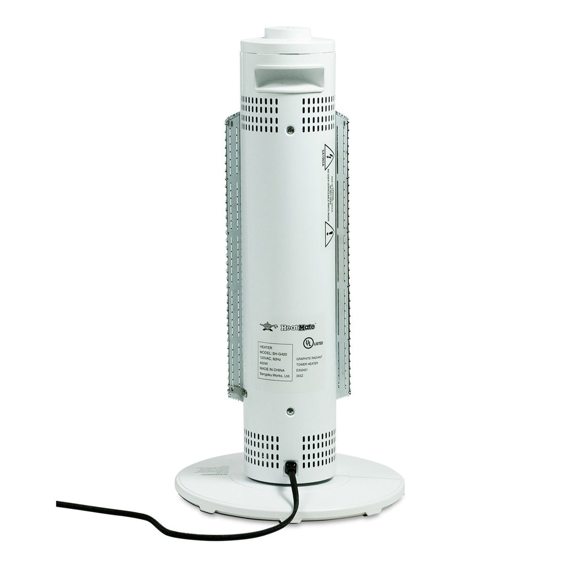 HeatMate 420 Watt 5000 BTU Electric Tower Space Heater