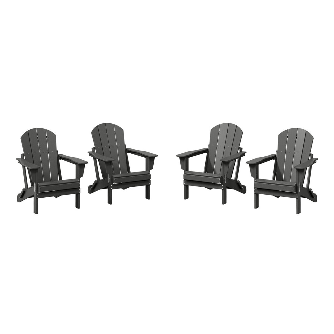 Laguna HDPE Folding Adirondack Chair (Set of 4)