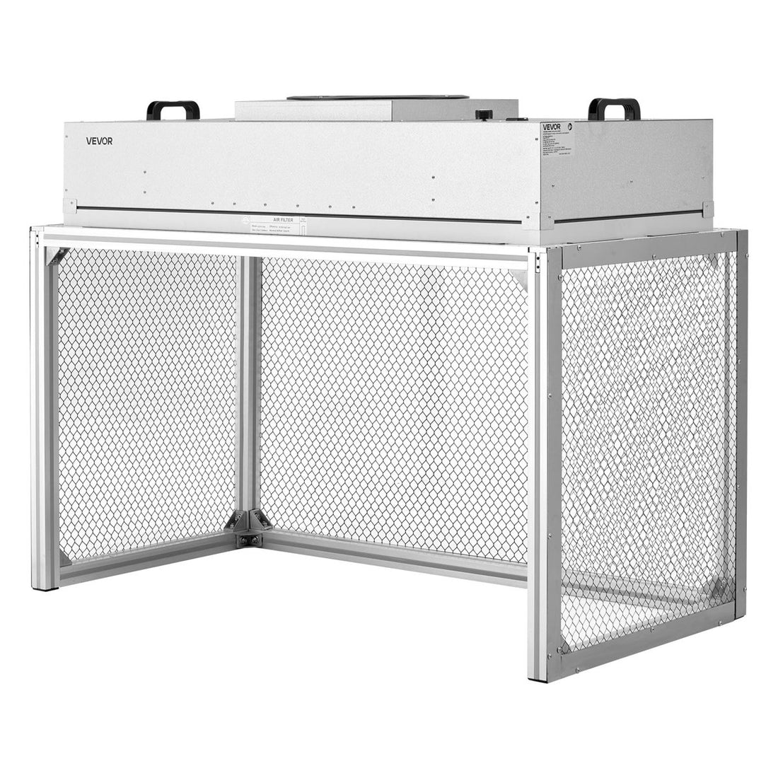Laminar Flow Hood, 24.02 x 46.06 x 27.36 inch Working Area FUU Fan Filter Unit, Meets Class 100/ISO 5 Clean Room Standards, with HEPA-14 Filter and G1 Pre-Filter, for Laboratory, Mushroom Room