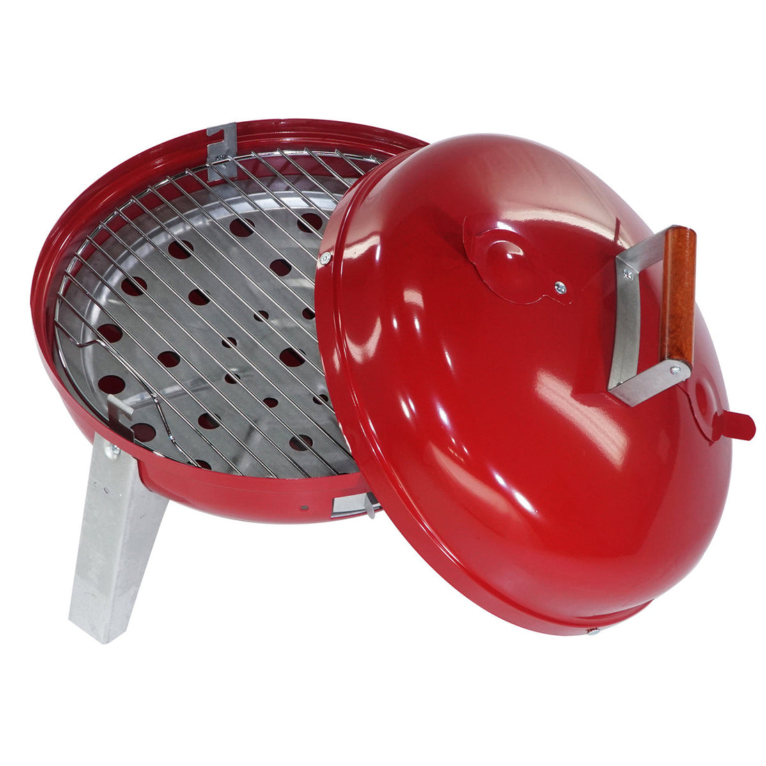 Lock N Go Charcoal Grill-Red