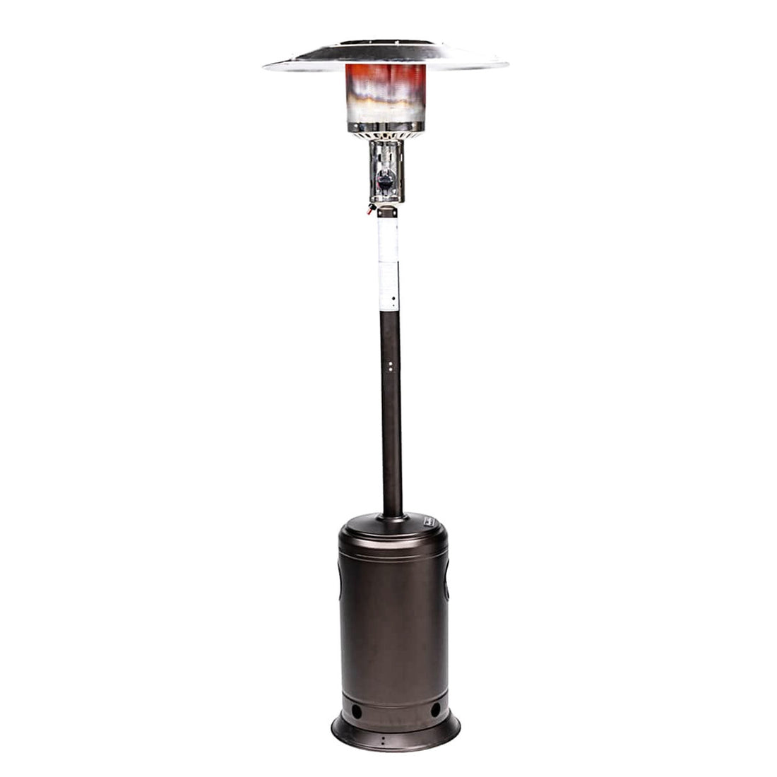 Stainless Steel Burner Outdoor Patio Propane Heater 47000, Standing Gas Outside With Portable Wheels For Garden Yard Commercial - Ss And Residential