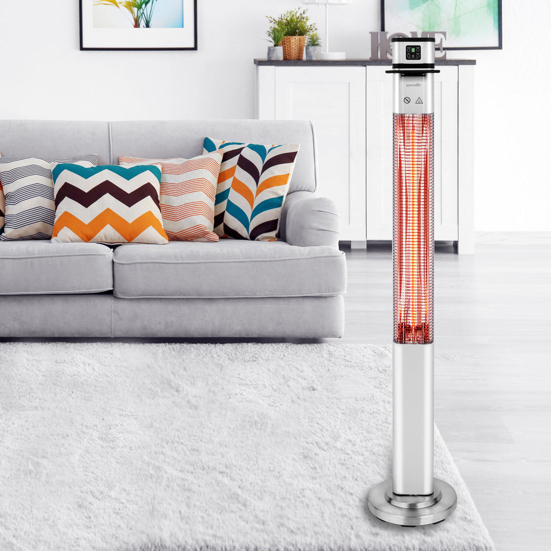Stainless Steel Electric Standing Patio Heater