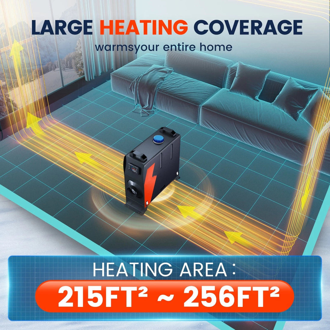 Upgrade 8KW 12V 24V 110V Diesel Air Heater For Motorhome Truck Campervan