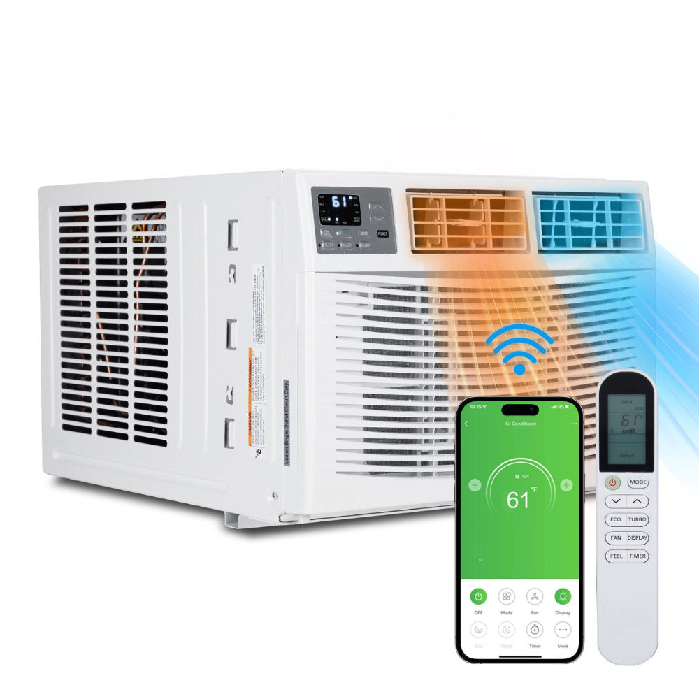 Winado 12000 BTU Wi-Fi Connected Window Air Conditioner for 550 Square Feet with Heater H1G46000631