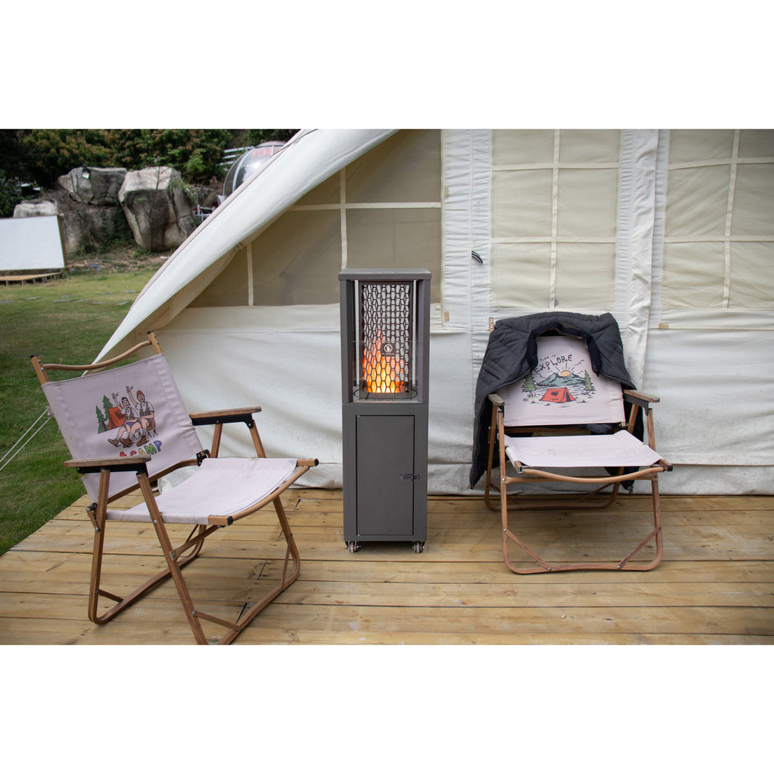 Wood Pellet Standing Patio Heater