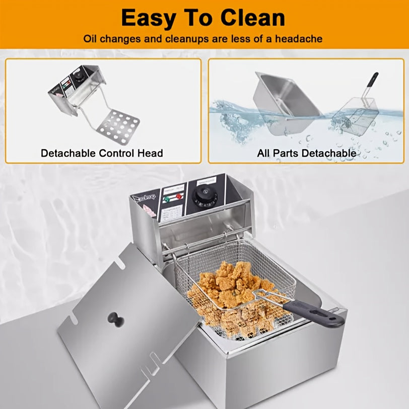 stainless steel 2 baskets lids