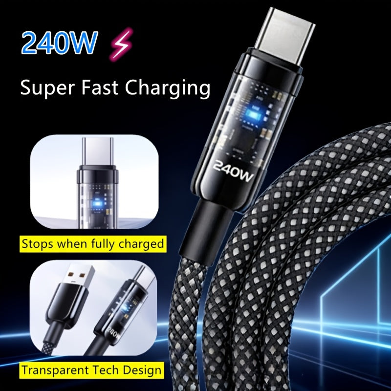 240w glow in charging cord