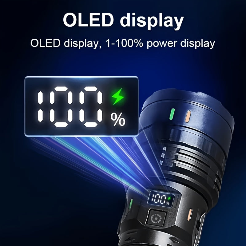 high power led flashlight features bright adjustable