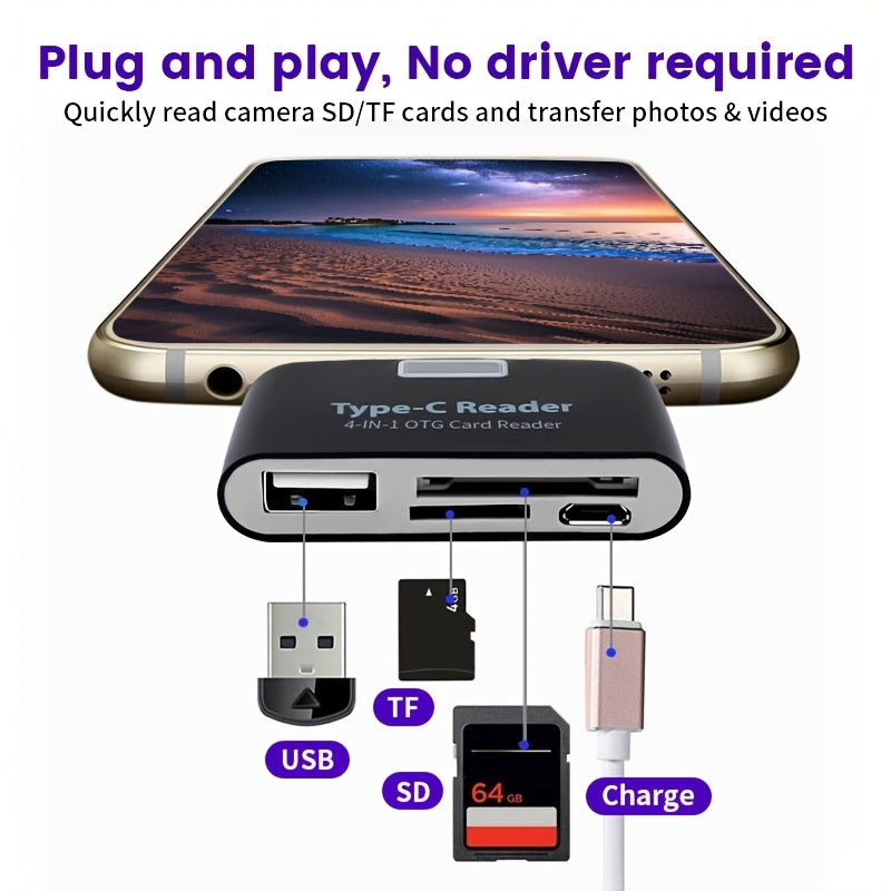 portable otg card reader writer suitable type plug