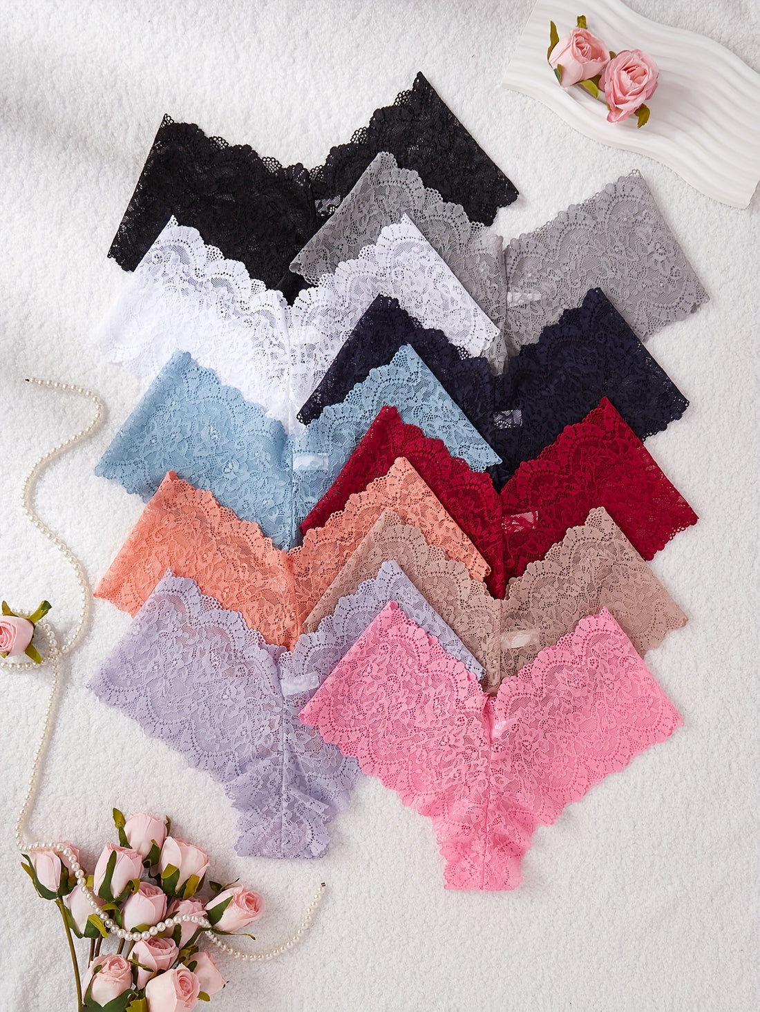 10pcs womens lace briefs | temu Temu