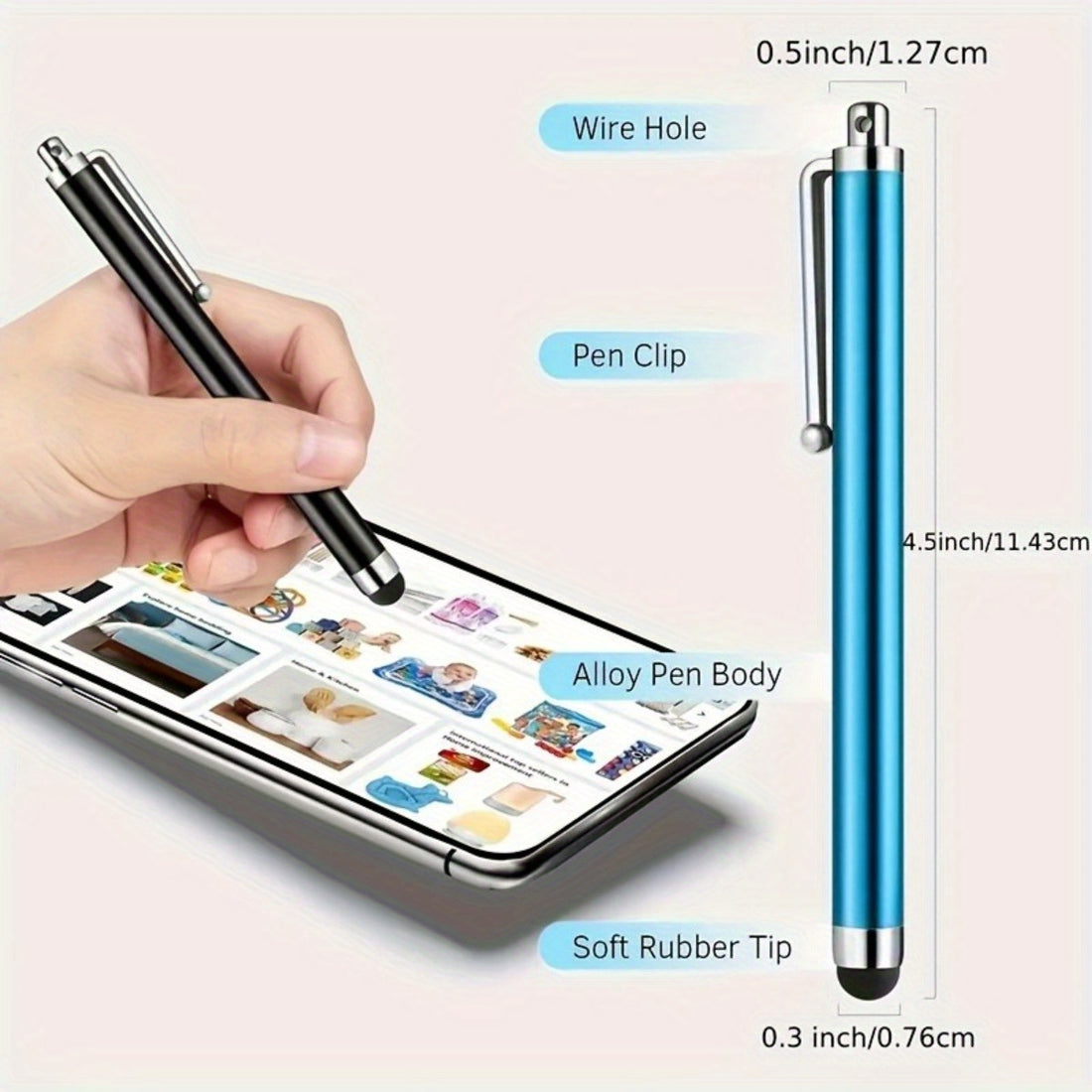 random color universal stylus pens touch