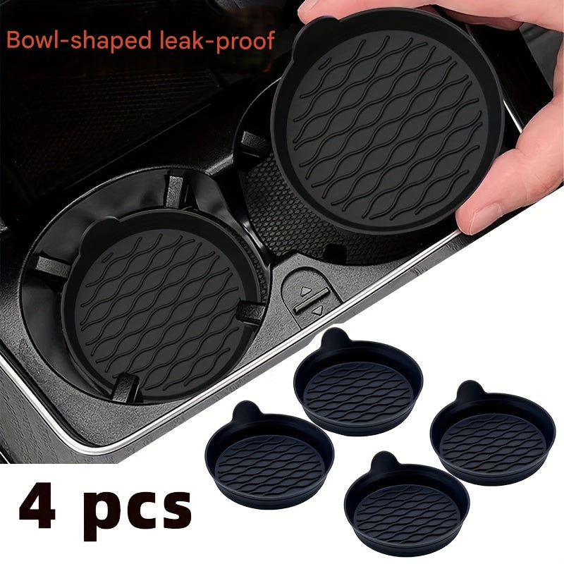 car silicone coaster car universal round car