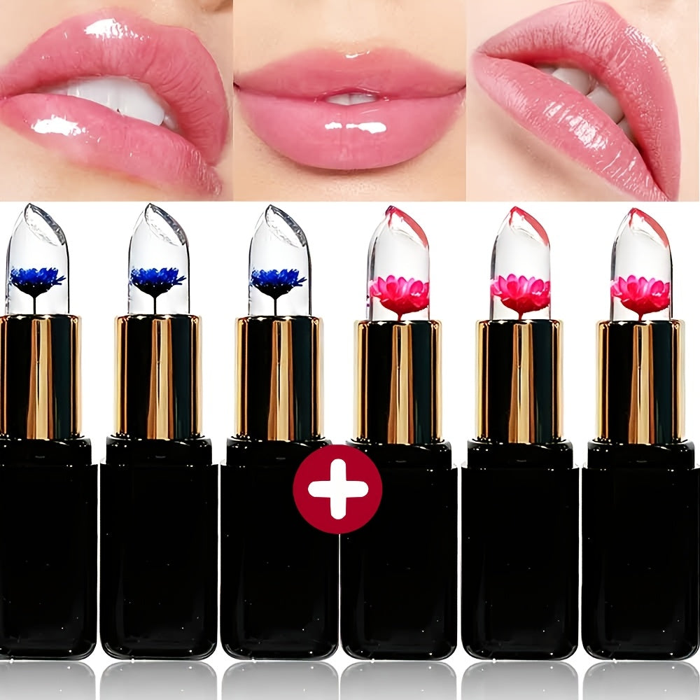 warm changing lip gloss 6pcs total lip gel set