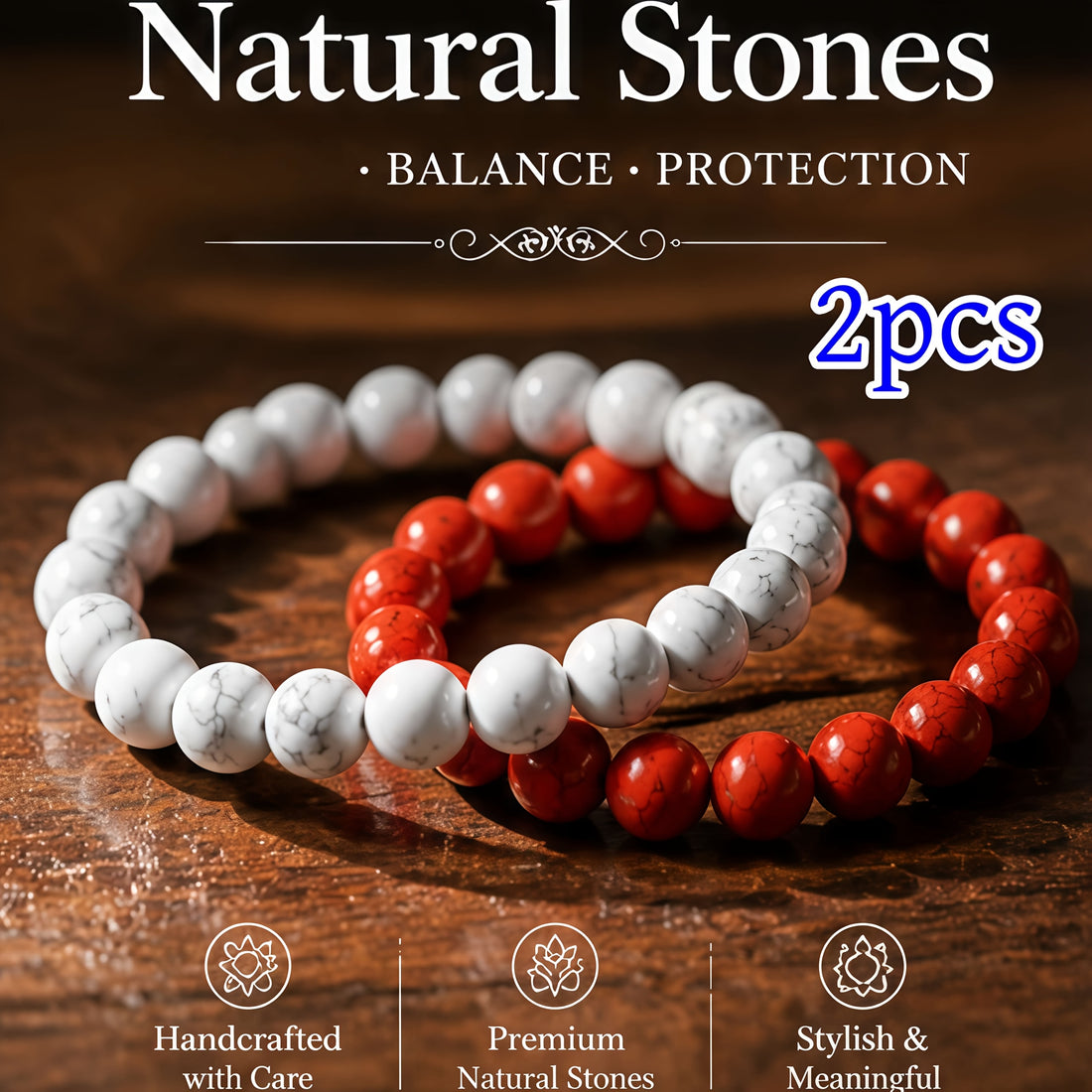 1pc 2pcs 3pcs 8 turquoise natural stone