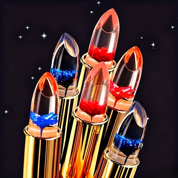 warm changing lip gloss 6pcs total lip gel set