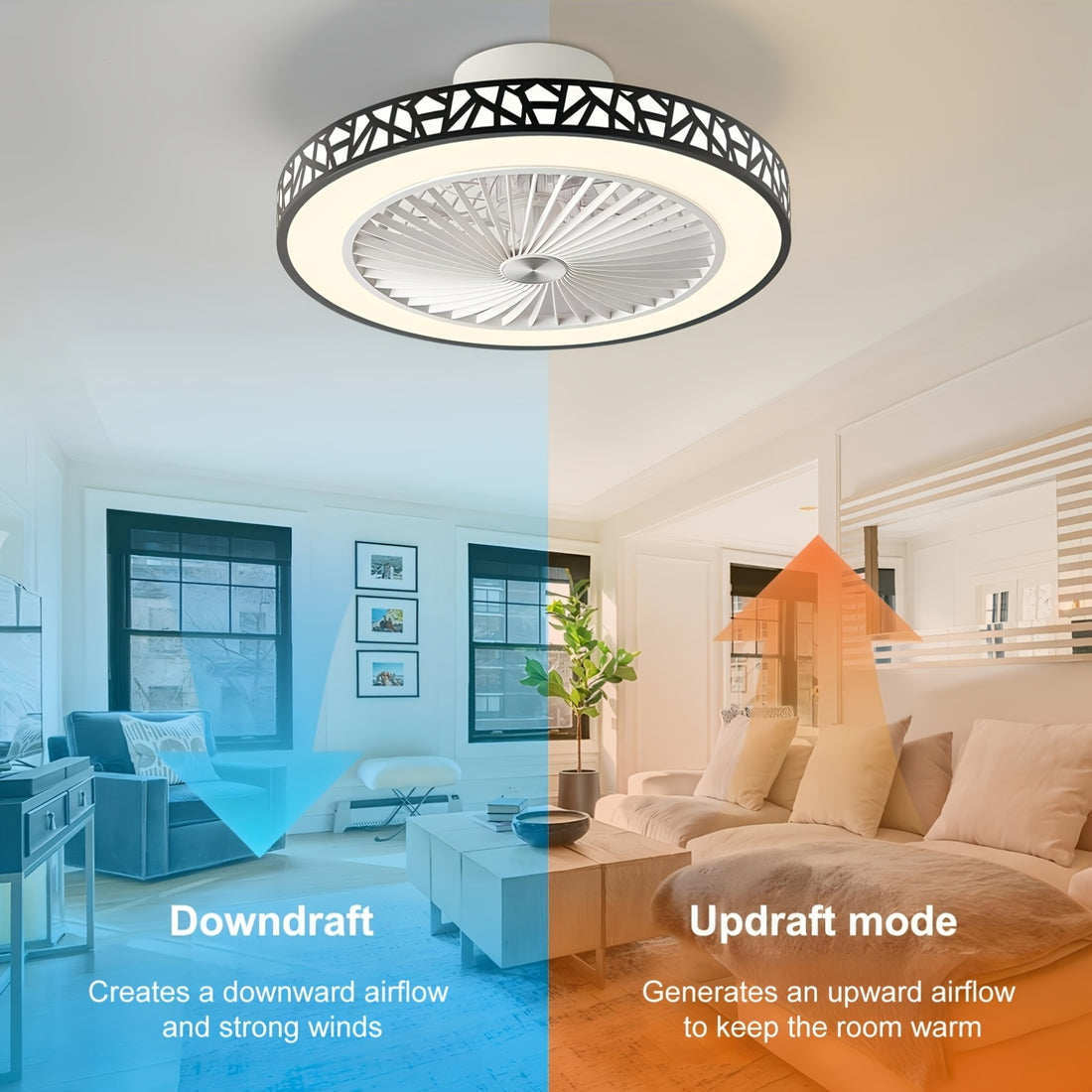 19 modern low profile ceiling fan 6 reversible