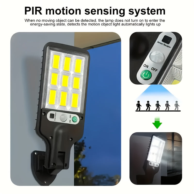 solar powered street light 8 6 4 2pcs sensor