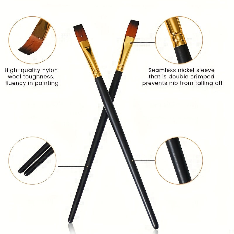 12pcs paintbrush oil painting watercolor