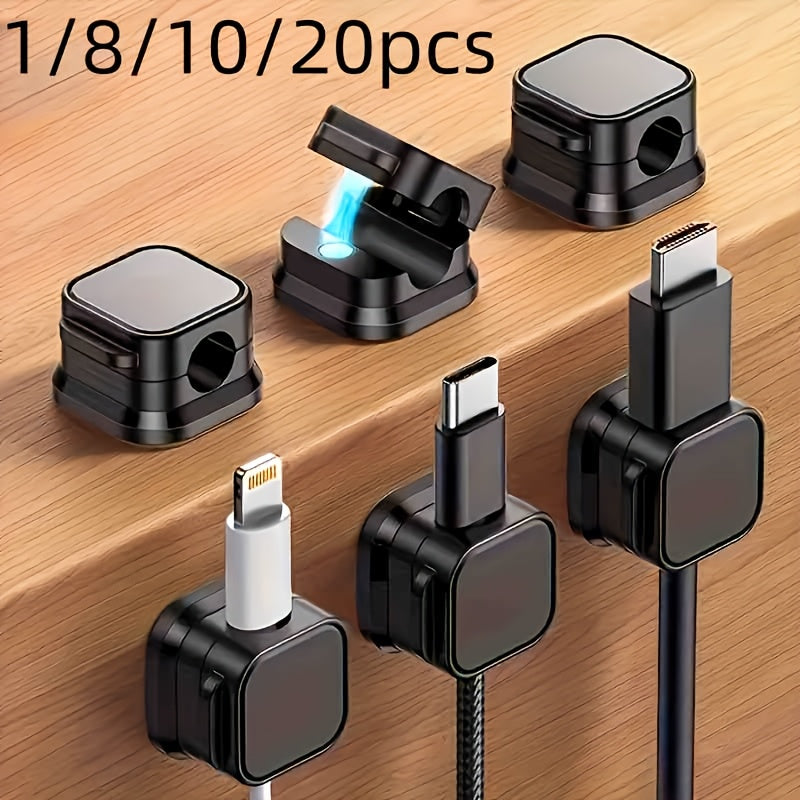 1 8 pack magnetic cable management clamps heavy duty