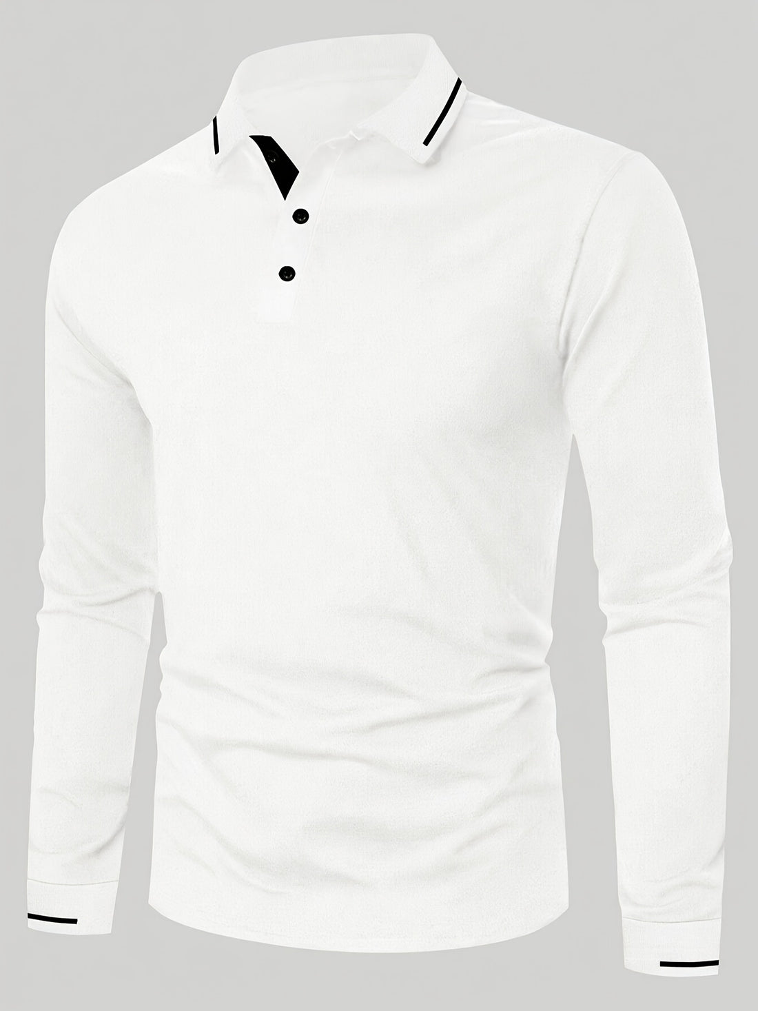 mens fashion long sleeve shirt casual golf wear