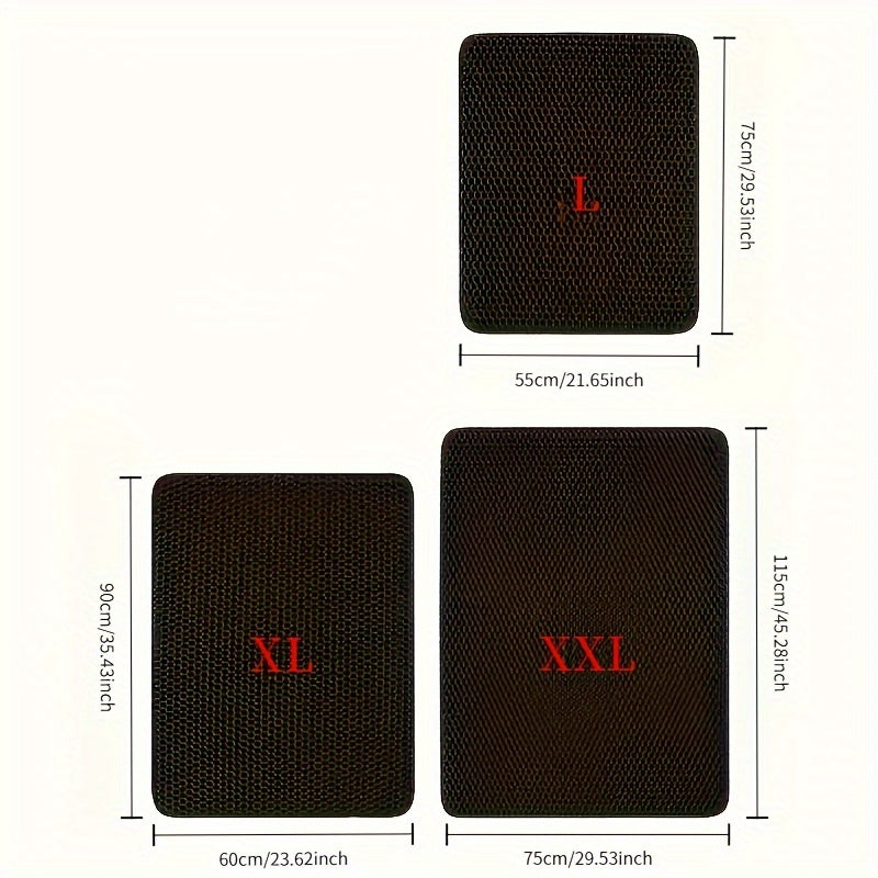 ultra large double layer eva cat litter mat set 1pc