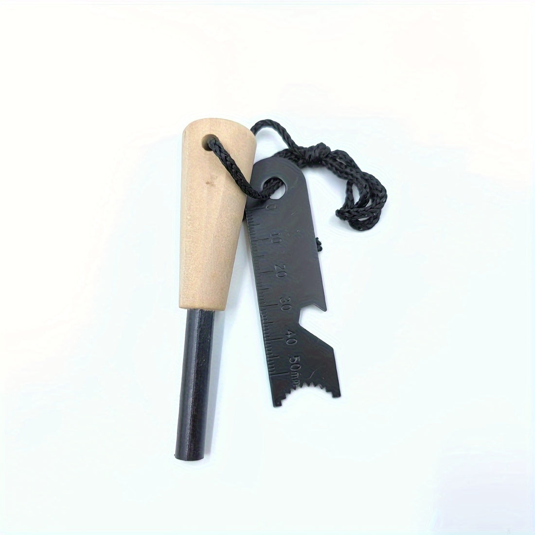 wood handle large flint wild survival fire