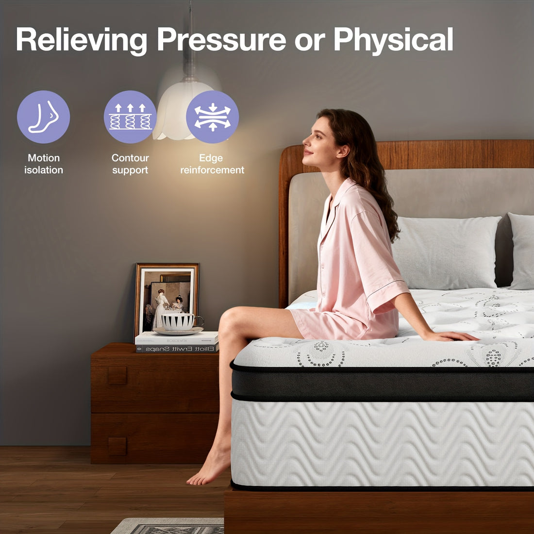 12 inch mattress memory foam pocketed coils mattress