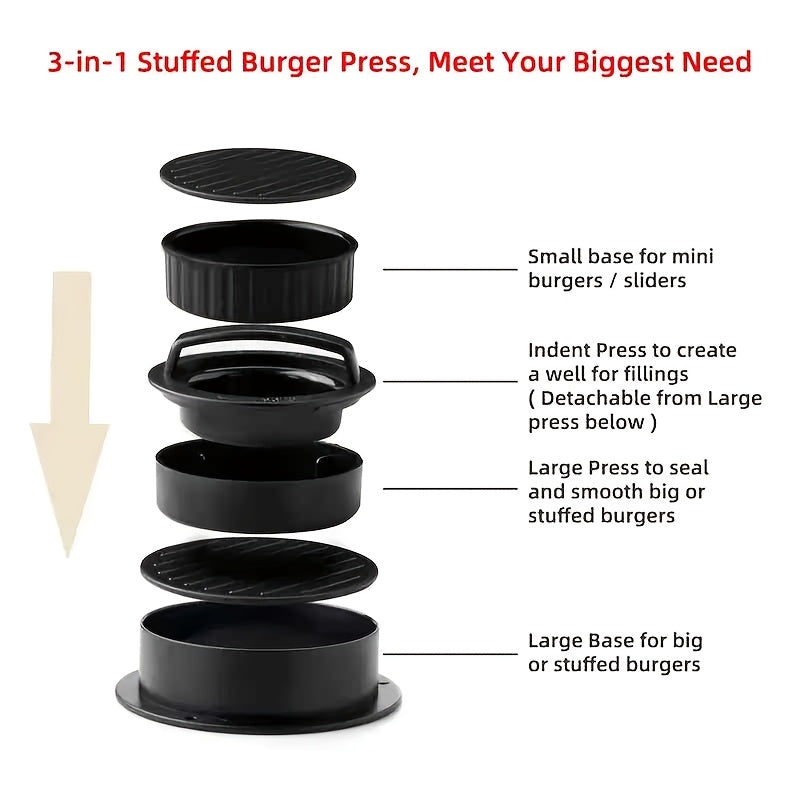 1 set hamburger press patty press press