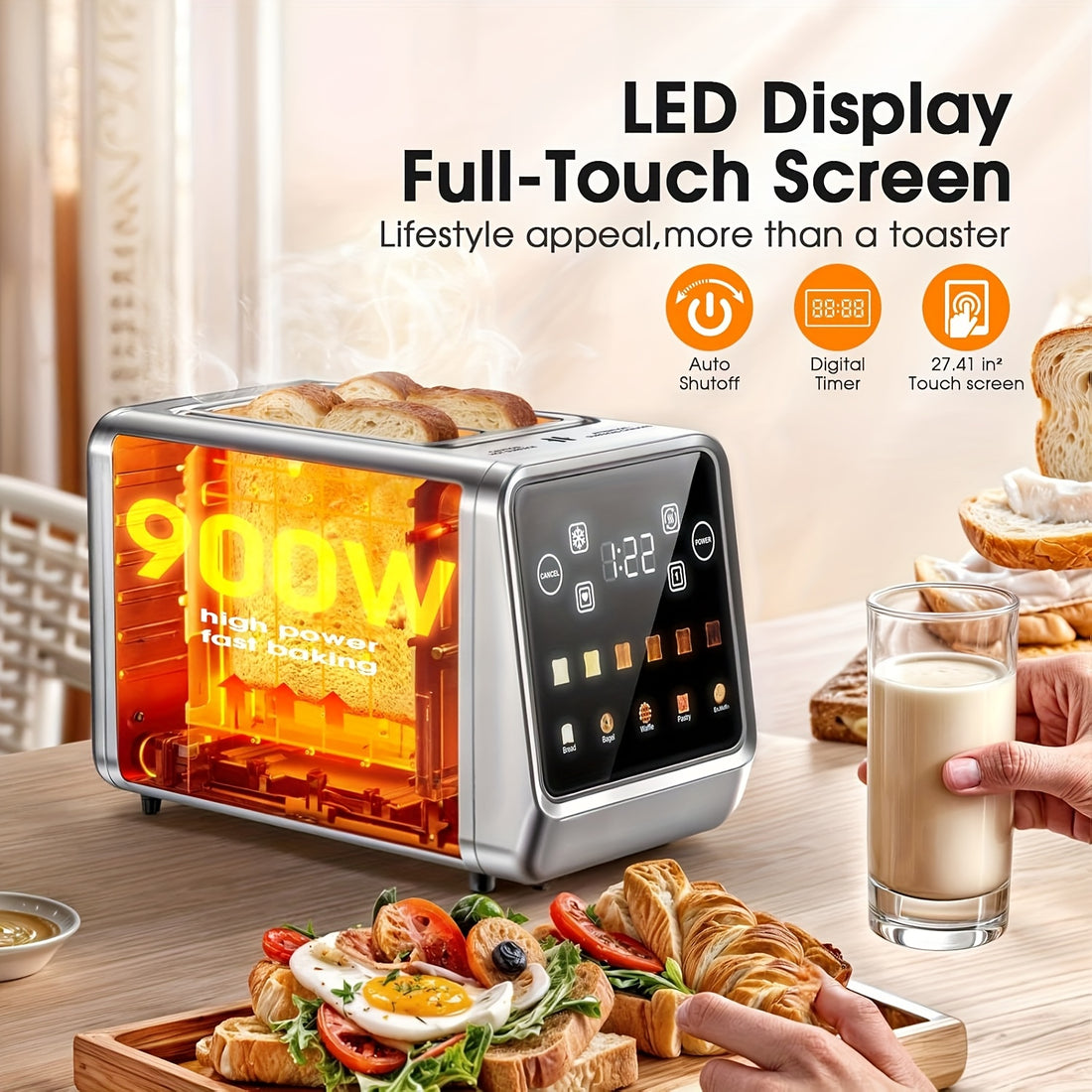 toaster 2 stainless steel