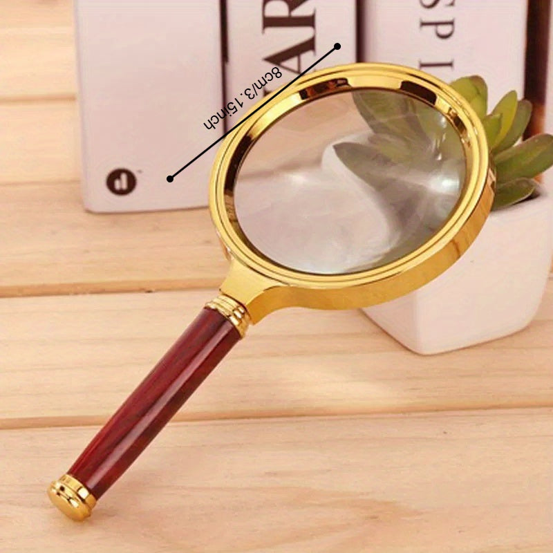 1pc metal magnifying glass 50 definition handheld