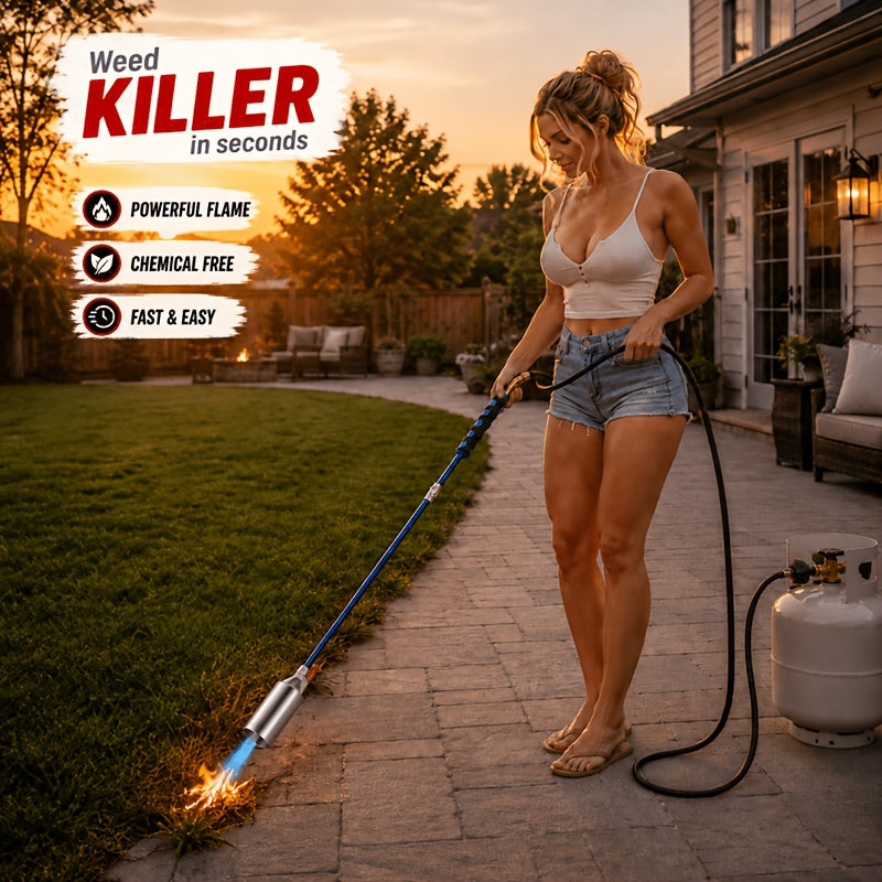 heavy duty propane torch burner kit long handle hose