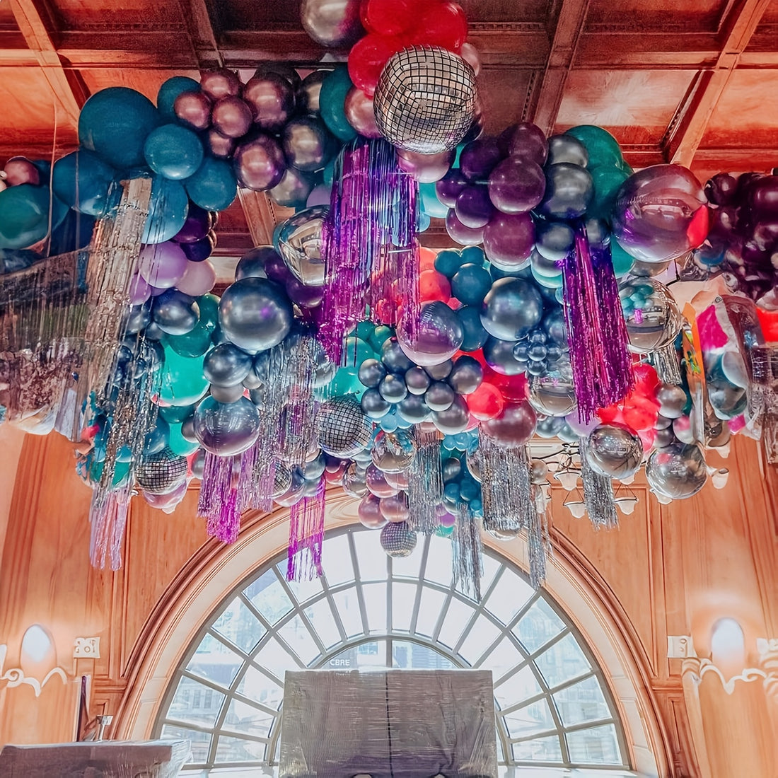 146 balloon garland arch kit disco ball balloons
