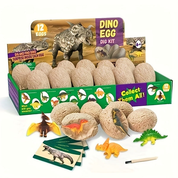 12pcs dinosaur egg set mental development enhances