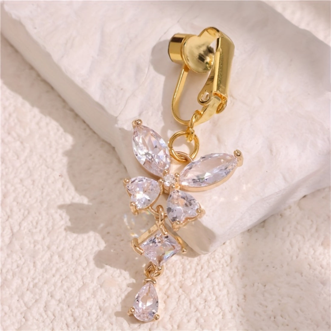 womens tassel fashion belly button clip no