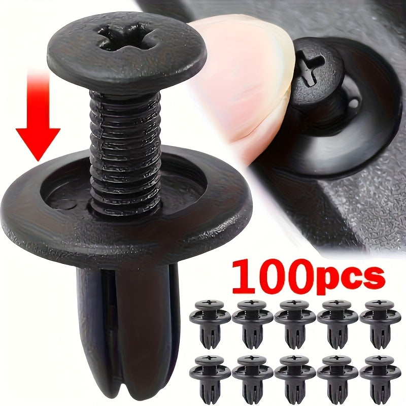 100pcs clip set door fender rivet fixing
