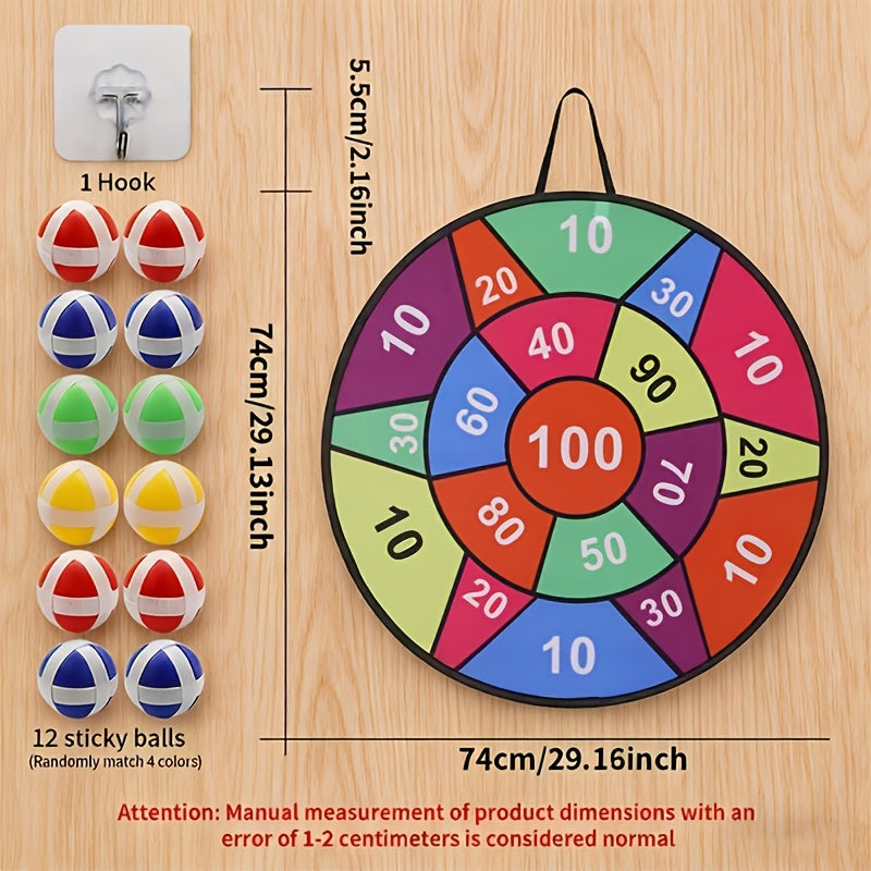 large size foldable board sticky ball game set 12pcs