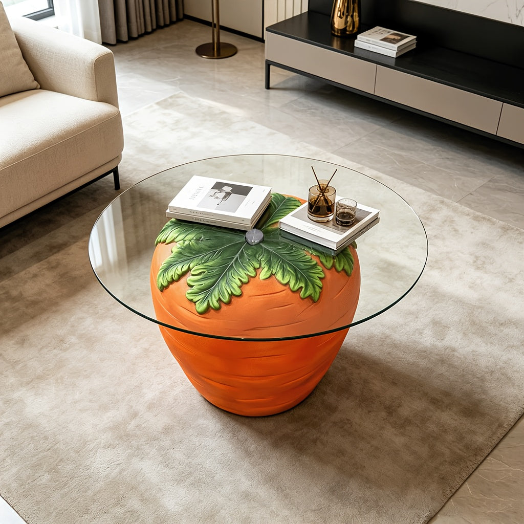 1pc vegetable fruit side table resin carrot