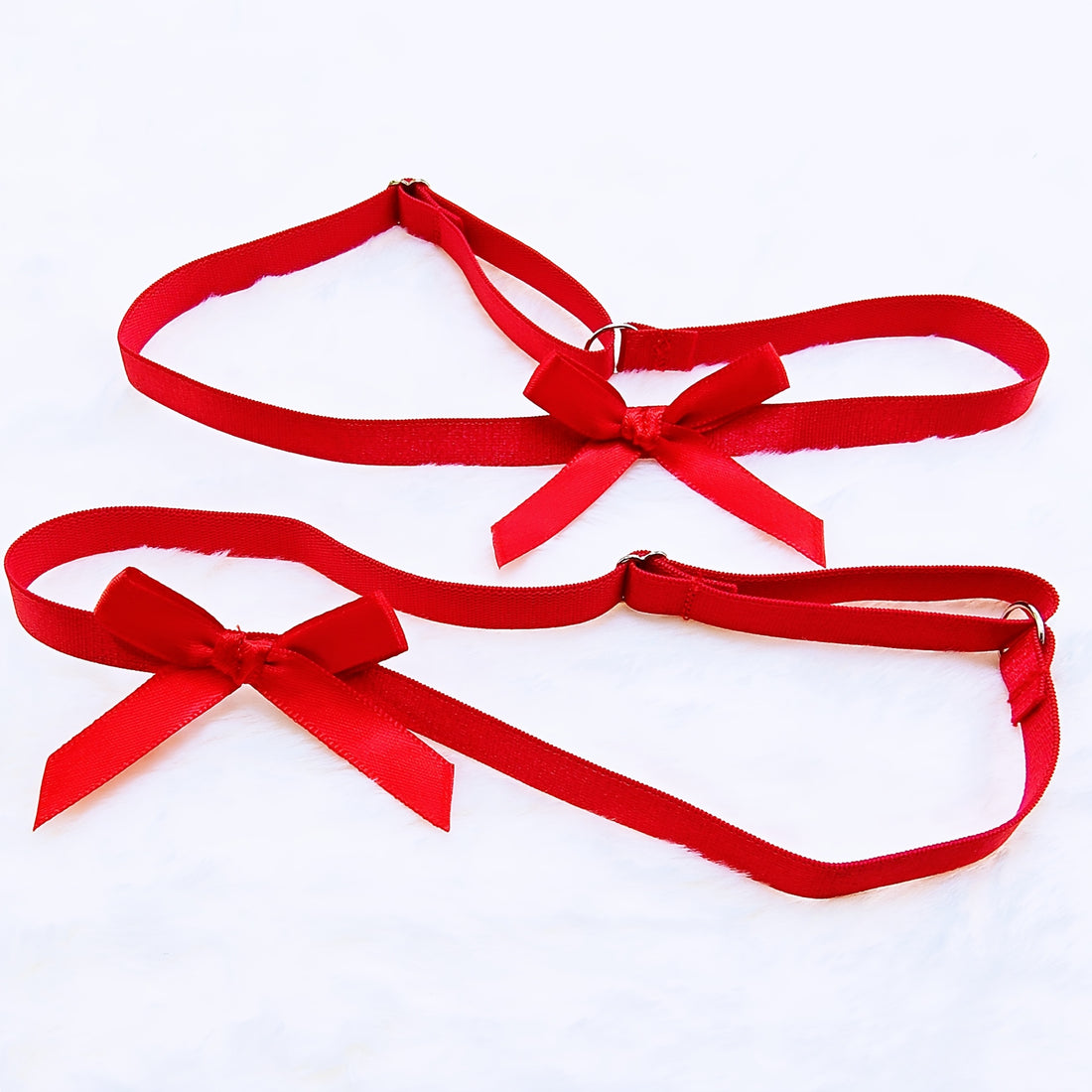 two adjustable red bow elastic a versatile accessory