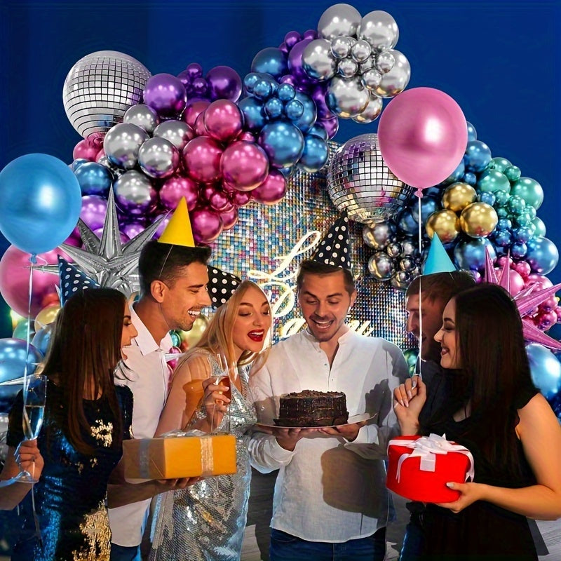 146 balloon garland arch kit disco ball balloons